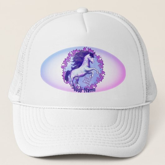 Dansende Unicorn Trucker Pet (Voorkant)