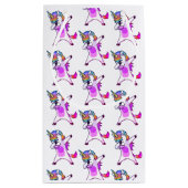 Dansende Unicorns Rainbows-ballonnen, gepersonalis Klein Cadeauzakje (Achterkant)