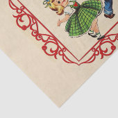 Dansende Valentijn Sweethearts Tissue Paper Tissuepapier (Detail)