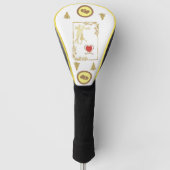 Dansende Valentijnse Vector Design Golfheadcover (Voorkant)