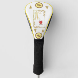 Dansende Valentijnse  Vector Design Golfheadcover
