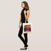 Dansende varkens tote bag (Voorkant (model))