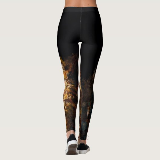 Dansende veren leggings (Achterkant)