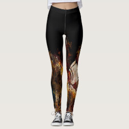 Dansende veren leggings