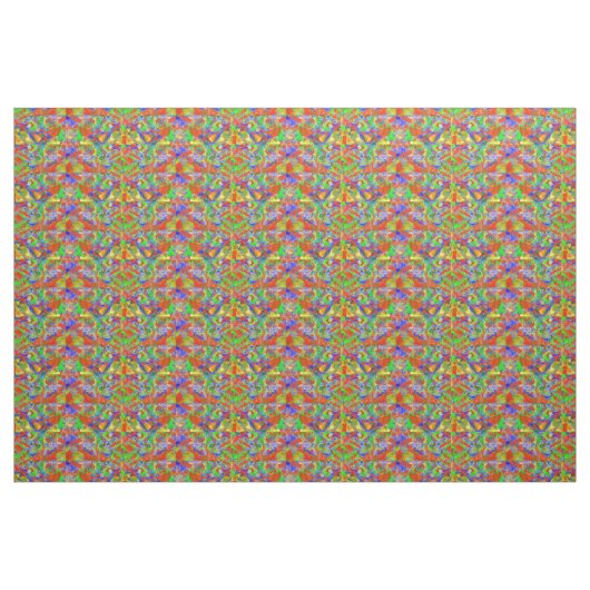 Dansende Verfstoffen Textiel Stof (Fat Quarter)