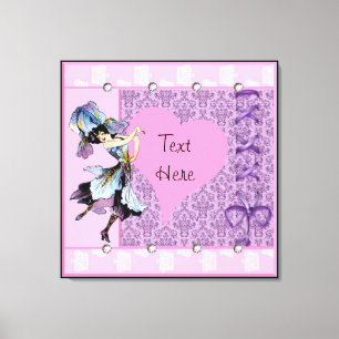 Dansende Vintage Bloemenfee Fantasie Ontwerp LeahG Canvas Afdruk