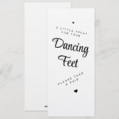 Dansende Voeten Huwelijks Flip Flops Feest Uitnodi Kaart (Voorkant / Achterkant)