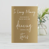 Dansende Voeten Teken Sjabloon, Bruiloft Teenslipp Kaart (Staand voorkant)