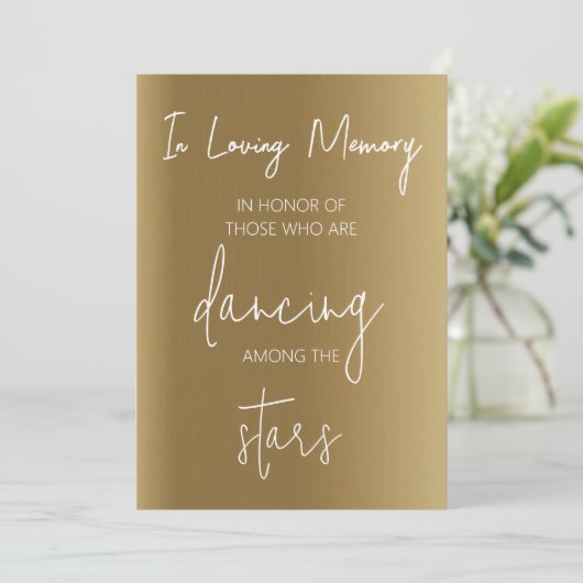 Dansende Voeten Teken Sjabloon, Bruiloft Teenslipp Kaart (Staand voorkant)