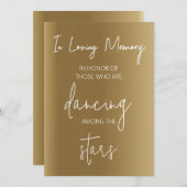 Dansende Voeten Teken Sjabloon, Bruiloft Teenslipp Kaart (Voorkant / Achterkant)