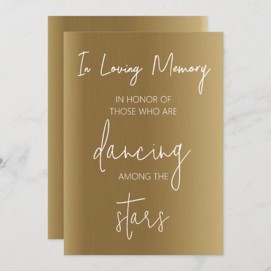 Dansende Voeten Teken Sjabloon, Bruiloft Teenslipp Kaart (Voorkant / Achterkant)