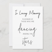 Dansende Voeten Teken Sjabloon, Bruiloft Teenslipp Kaart (Voorkant)