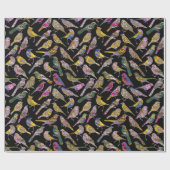 Dansende vogels bij ridder24 Patroon Glossy Cadeaupapier (Vlak)