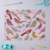 dansende vogels tissuepapier (Craft)