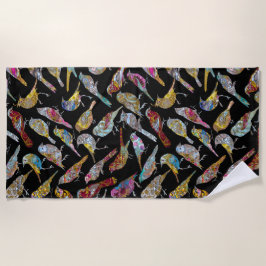 Dansende vogels Unieke Elegantie Strandlaken