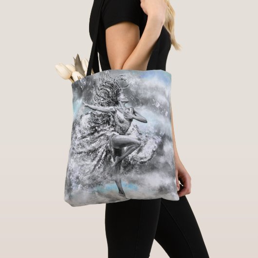 Dansende Vrouw Canvas tas (Dichtbij)