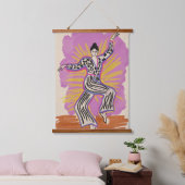 Dansende vrouw hangend wandkleed (Slaapkamer)