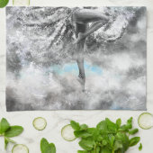 Dansende vrouw keukenhanddoek (Gevouwen)