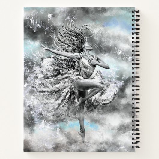 Dansende Vrouw Notitieboek (Achterkant)
