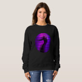 Dansende vrouw silhouet trui (Voorkant volledig)