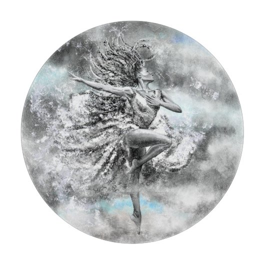 Dansende vrouw snijplank (Voorkant)