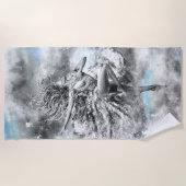 Dansende vrouw strandlaken (Voorkant)