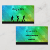 Dansende vrouwelijke Visitekaartjes (Voorkant / Achterkant)