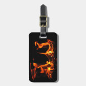 Dansende vuur bagagelabel (Voorkant verticaal)
