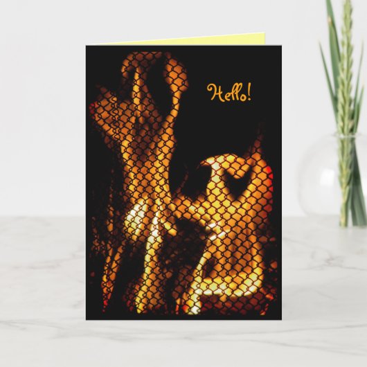 Dansende Vuur Hallo! Kaart (Voorkant)