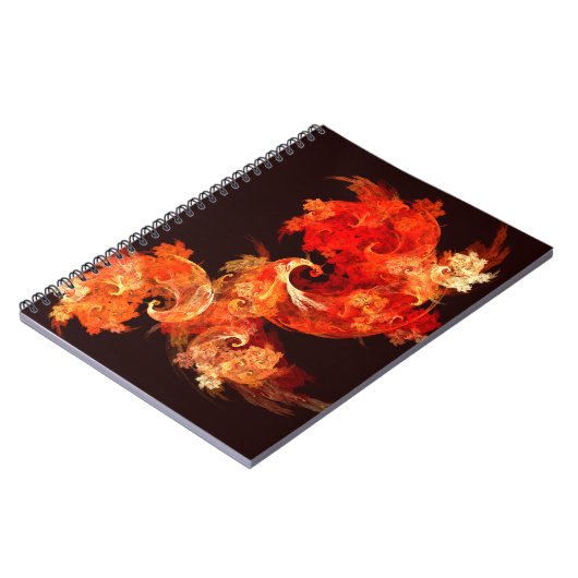 Dansende vuurvogels Abstract Art Notitieboek (Linkerzijde)