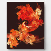Dansende vuurvogels Abstract Art Plaque Fotoplaat (Voorkant)