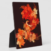 Dansende vuurvogels Abstract Art Plaque Fotoplaat (Zijkant)