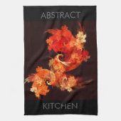 Dansende vuurvogels Abstracte Art Kitchen Towel Theedoek (Verticaal)