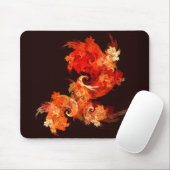 Dansende vuurvogels Abstracte Art Mousepad Muismat (Met muis)