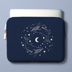 Dansende walvissen laptop sleeve