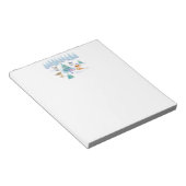 Dansende Waterverf met Kerstmis bij bosdieren Notitieblok (Schuin)