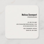 Dansende Waterverf met Kerstmis bij bosdieren Vierkante Visitekaartje (Achterkant)