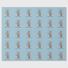 Dansende Welsh Corgi met Vlinders Cadeaupapier