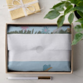 Dansende Welsh Corgi met Vlinders Tissuepapier (Geschenk)