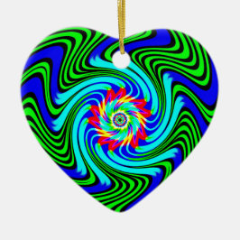 dansende werveling keramisch ornament