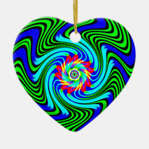 dansende werveling keramisch ornament