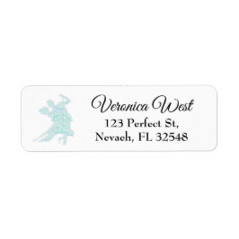 Dansende woordkunst paar Bachata Salsa Etiket