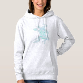 Dansende woordkunst paar Bachata Salsa Hoodie