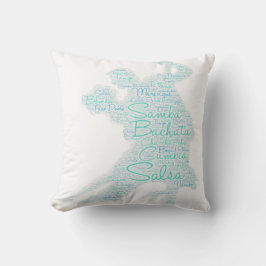 Dansende woordkunst paar Bachata Salsa Kussen