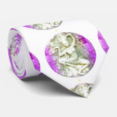 dansende yoginis paars stropdas (Opgerold)