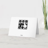 Dansende Zebra Verjaardag Kaart (Achterkant)