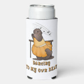 Dansende Zee Otter Drink Koeler (Seltzer Achterkant)