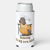 Dansende Zee Otter Drink Koeler (Seltzer Voorkant)