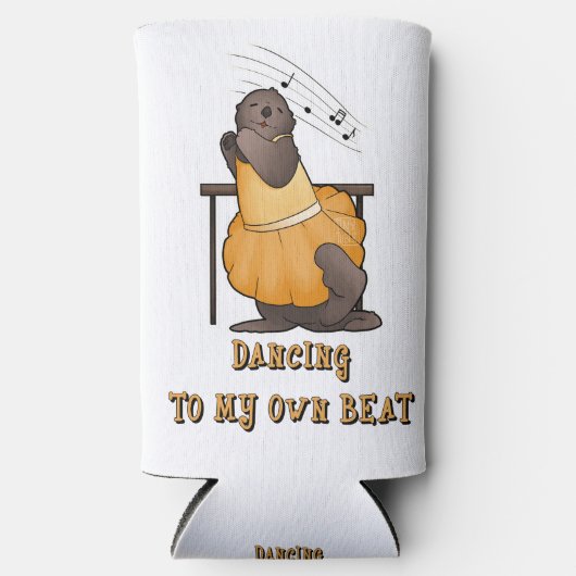 Dansende Zee Otter Drink Koeler (Voorkant)