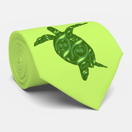 Dansende zee schildpad stropdas (Opgerold)